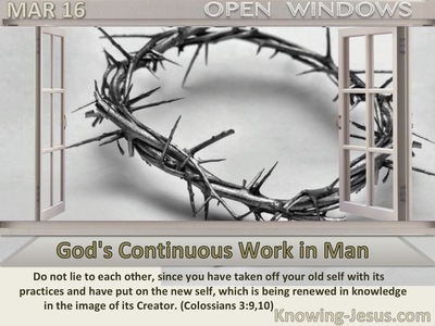 God's Continuous Work in Man